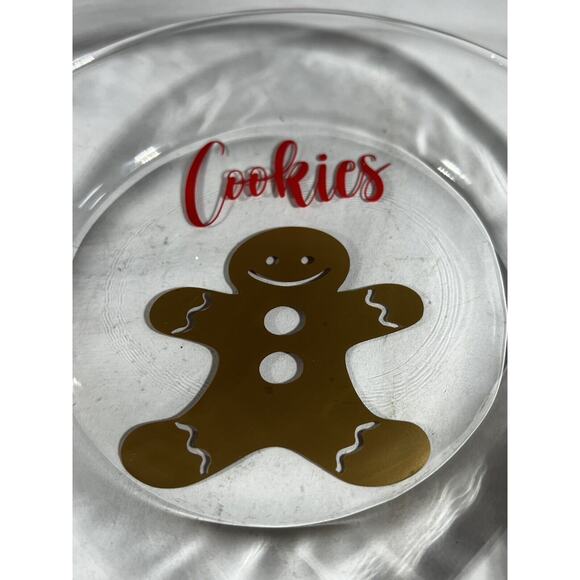 Christmas Glass Cookies For Santa Plate Carrots For Reindeer Bowl Clear Dishes - Picture 10 of 16
